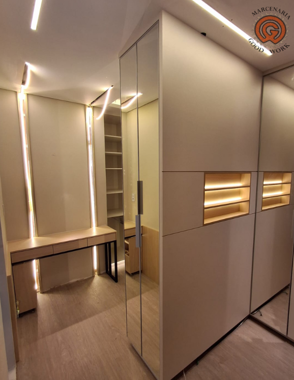 Closet-Sob Medida-Mdf Oasis-Duratex-Mdf Lino Chess-Arauco-Marcenaria Good Work.png